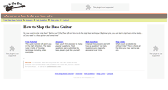 Desktop Screenshot of howtoslapbass.com